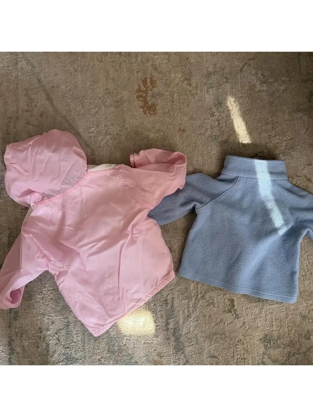 Y2K vintage toddler girls 12-18mo pastel pink blue and denim 6pc outfit bundle